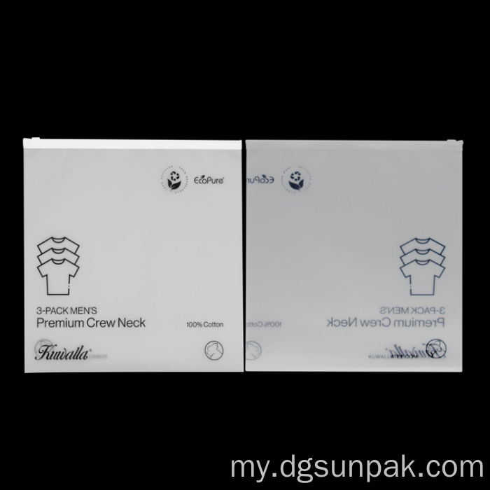 ZIP Lock Zipper အိတ်ကိုရေစိုခံသည့်မိုးအုံ့အိတ်များ